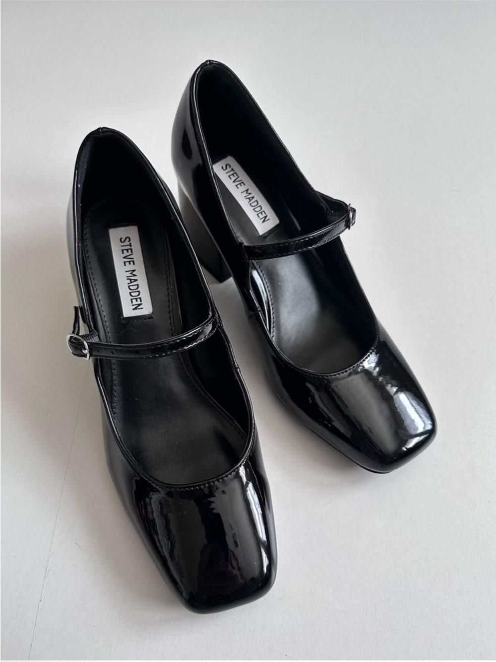 STEVE MADDEN IRELEE Mary Jane Chunky Heel Pumps Size 7.5